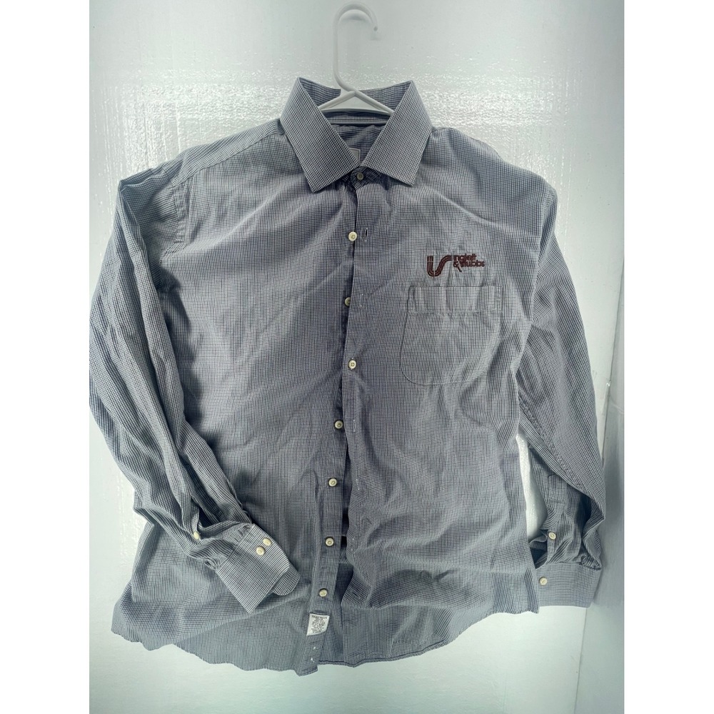 Peter Millar Dress Shirt Checkered Long Sleeve‎ Button Up Career Size?